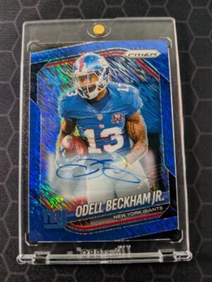2025 Panini Prizm Odell Beckham Jr. Blue Auto 07/25 #285 - Color match Mint