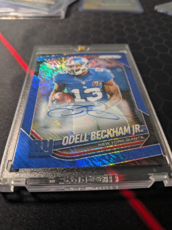 2025 Panini Prizm Odell Beckham Jr. Blue Auto 07/25 #285 - Color match Mint