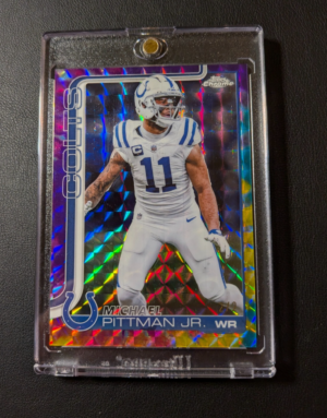 2025 Topps Chrome Michael Pittman Jr. Tie Dye Geometric /2 SSP Clean Steelers