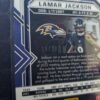 2022 Panini Prizm Obsidian - Lamar Jackson #5 Electric Etch Red Flood 1/29 Mint