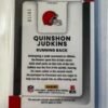 Donruss Optic Gold Patch Quinshon Judkins 10/10 Jersey # Match Bookend SSP