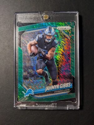 2025 Panini Prizm Jahmyr Gibbs #74 Green Shimmer Prizm /5... Only one on ebay.