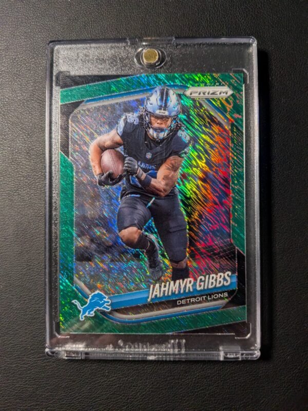 2025 Panini Prizm Jahmyr Gibbs #74 Green Shimmer Prizm /5... Only one on ebay.